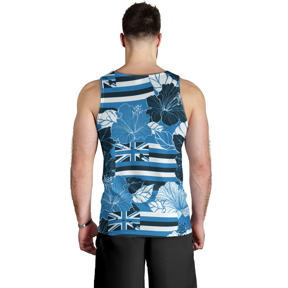 Hawaii Tank Top Hibiscus Flag Map Island Pride