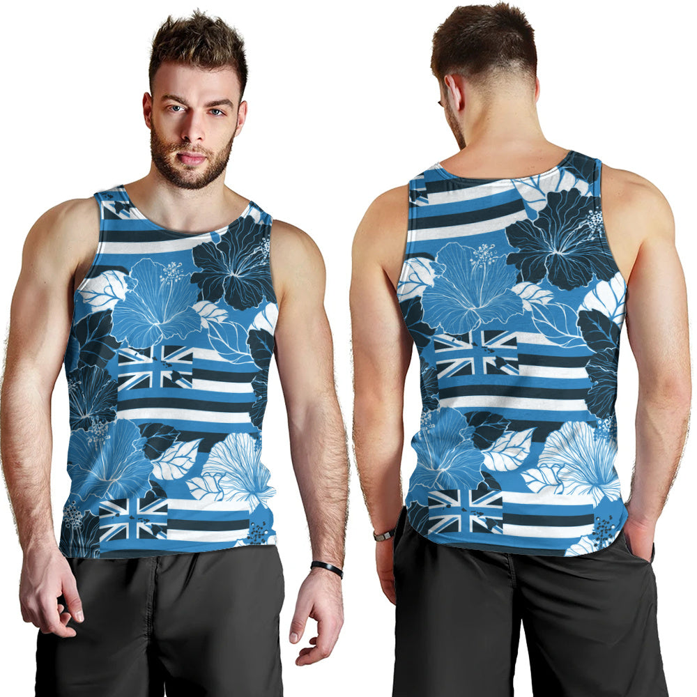 Hawaii Tank Top Hibiscus Flag Map Island Pride