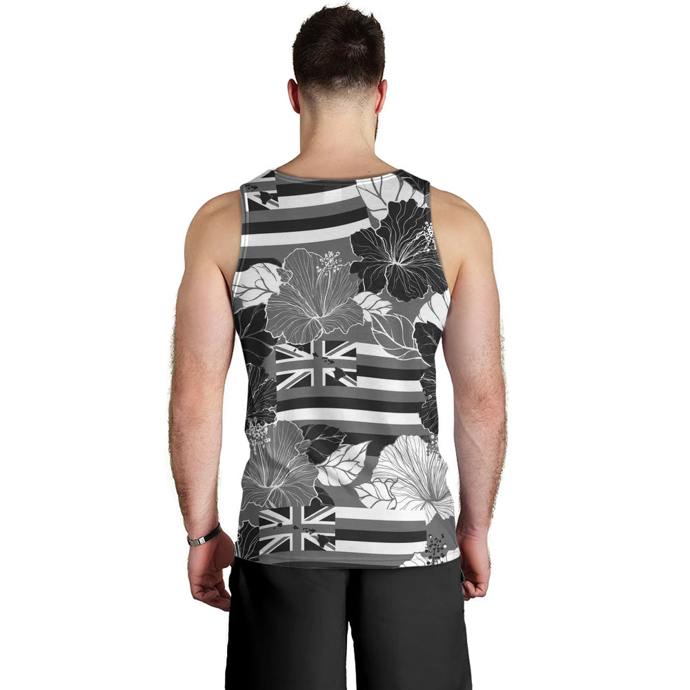 Hawaii Tank Top Hibiscus Flag Map Island Pride