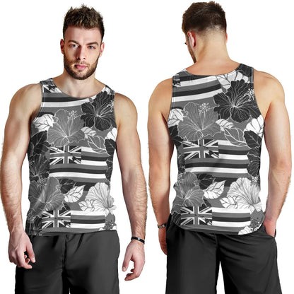 Hawaii Tank Top Hibiscus Flag Map Island Pride