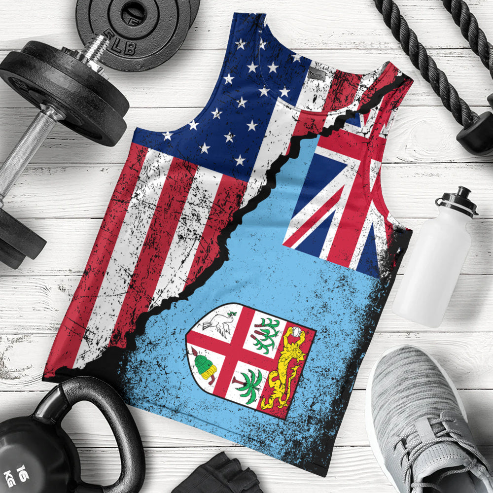 Fiji Tank Top Fijian American Unity Style