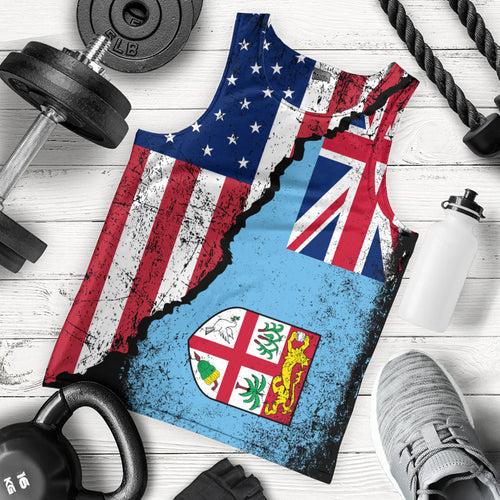 Fiji Tank Top Fijian American Unity Style