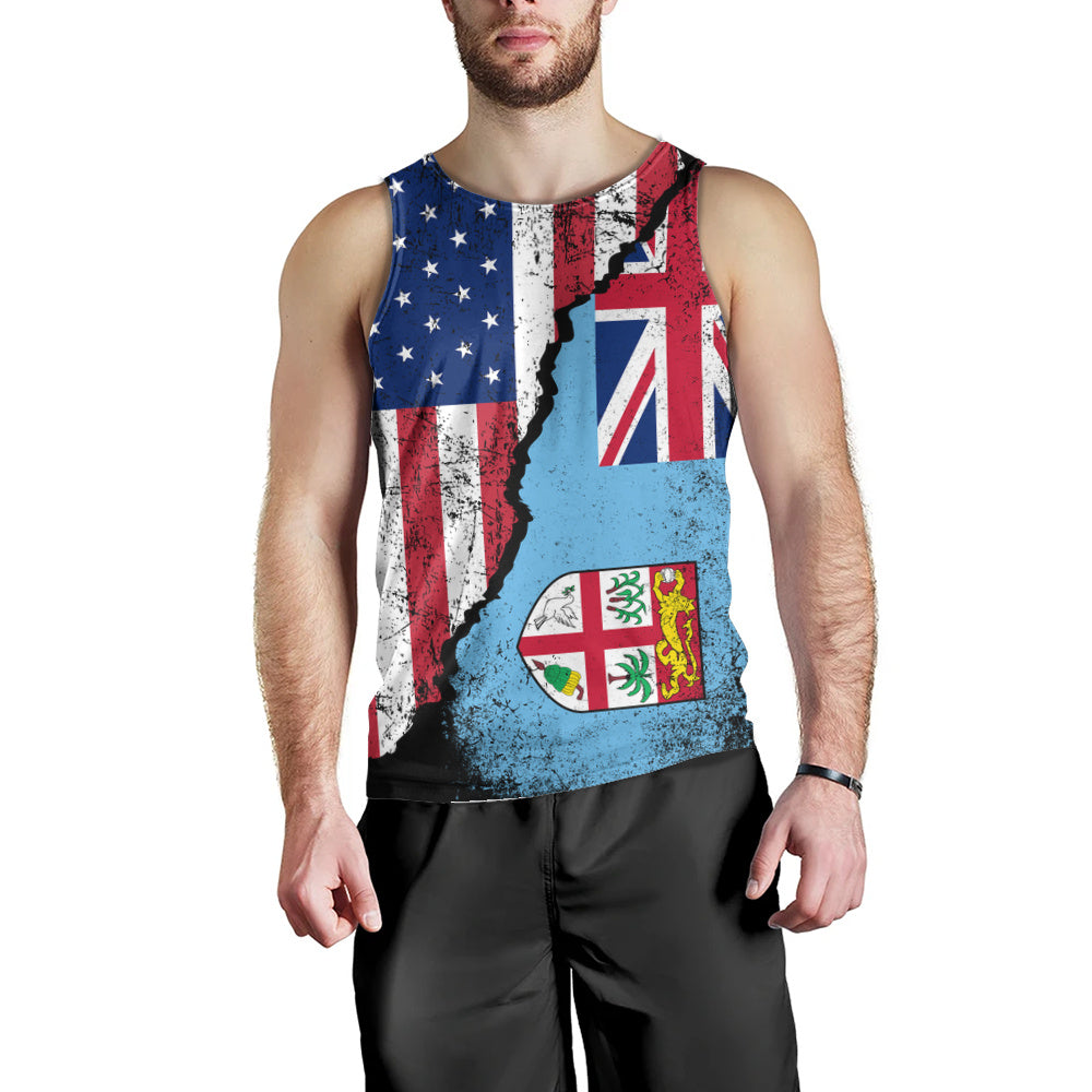 Fiji Tank Top Fijian American Unity Style