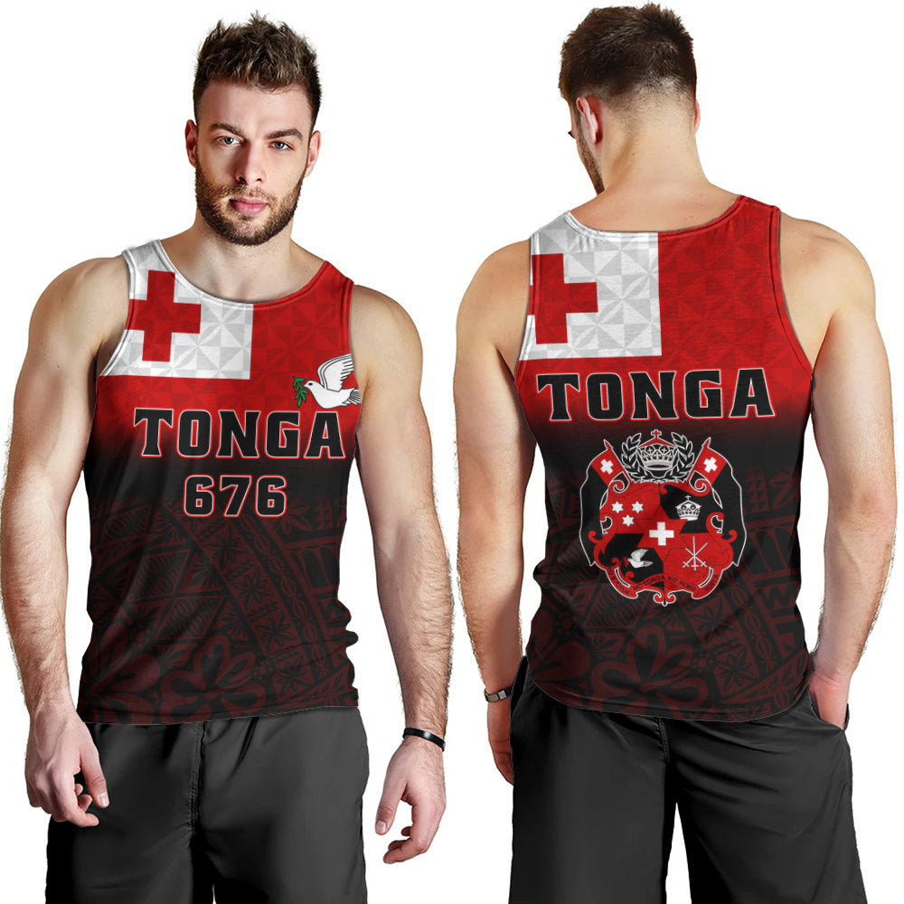 Tonga Tank Top Kingdom Crest 676 Island Pride