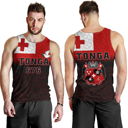 Tonga Tank Top Kingdom Crest 676 Island Pride