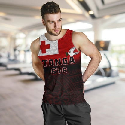 Tonga Tank Top Kingdom Crest 676 Island Pride