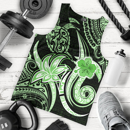Hawaii Tank Top Honu Turtle Hibiscus Tribal Legacy