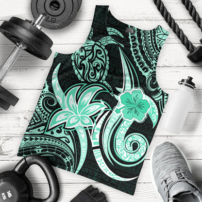 Hawaii Tank Top Honu Turtle Hibiscus Tribal Legacy