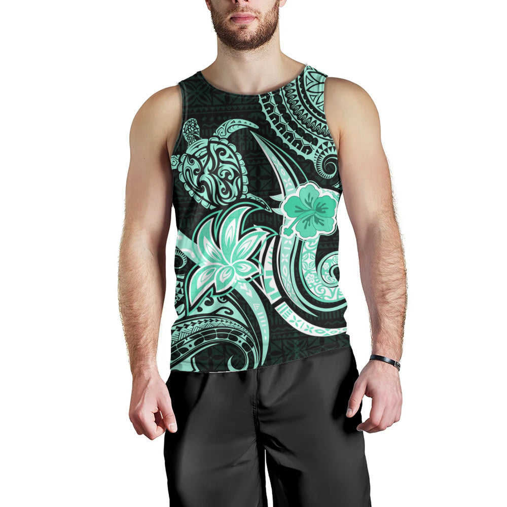Hawaii Tank Top Honu Turtle Hibiscus Tribal Legacy