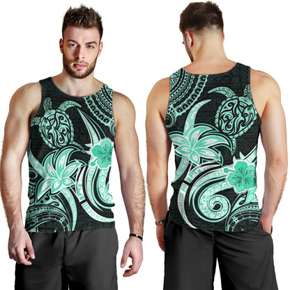 Hawaii Tank Top Honu Turtle Hibiscus Tribal Legacy
