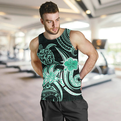 Hawaii Tank Top Honu Turtle Hibiscus Tribal Legacy