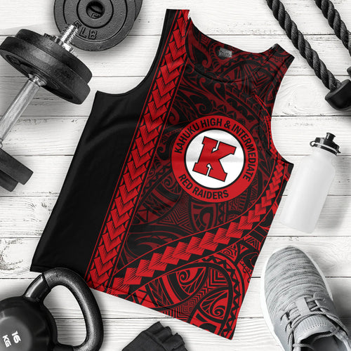 Kahuku High & Intermediate School Tank Top Tribal Polynesian Pride Style