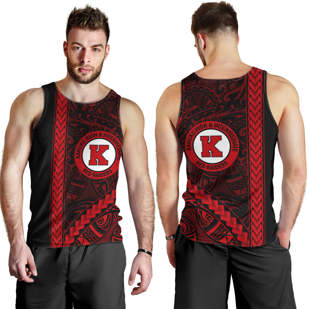 Kahuku High & Intermediate School Tank Top Tribal Polynesian Pride Style