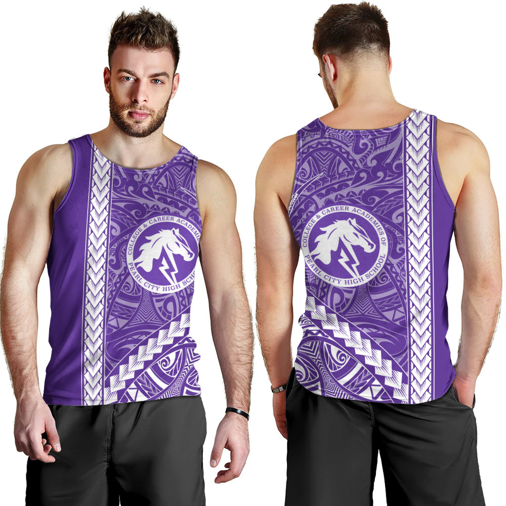 Pearl City High School (Hawaii) Tank Top Tribal Polynesian Pride Style