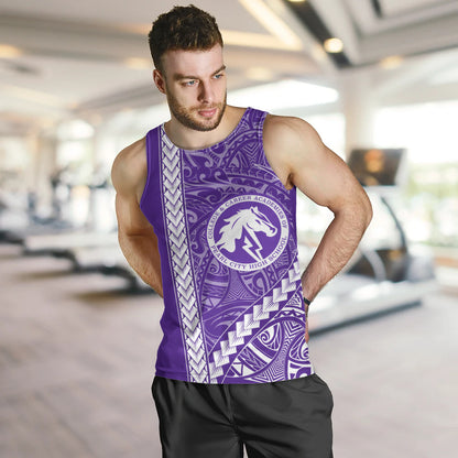 Pearl City High School (Hawaii) Tank Top Tribal Polynesian Pride Style