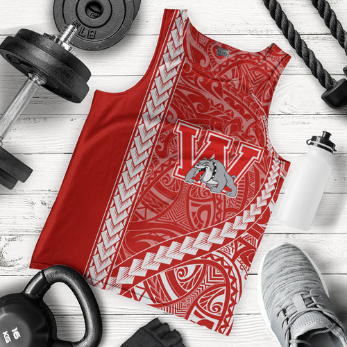 Waialua High and Intermediate School Tank Top Tribal Polynesian Pride Style
