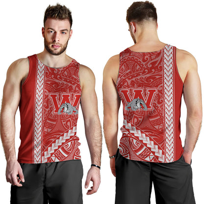 Waialua High and Intermediate School Tank Top Tribal Polynesian Pride Style