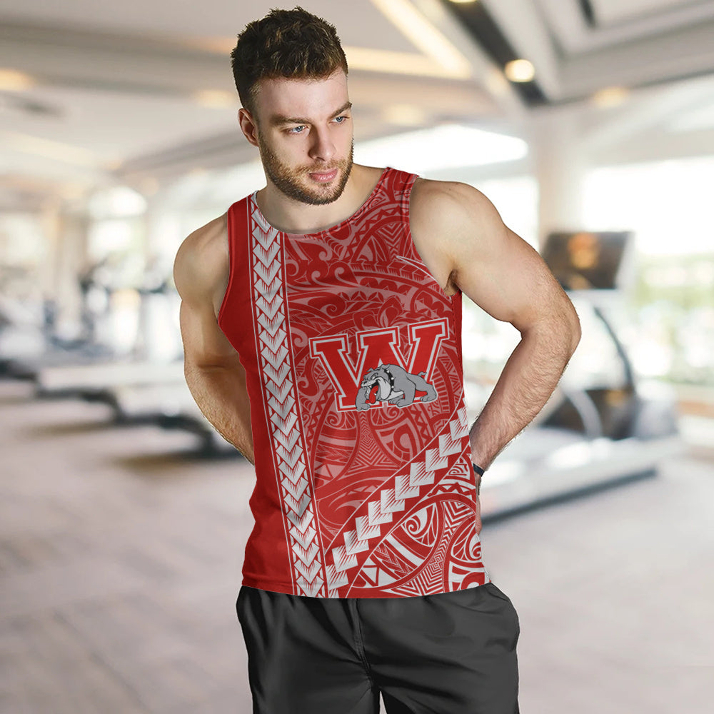 Waialua High and Intermediate School Tank Top Tribal Polynesian Pride Style
