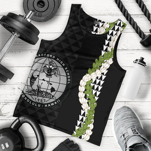 Admiral Arthur W. Radford High School Tank Top Puakenikeni Maile Flower Lei