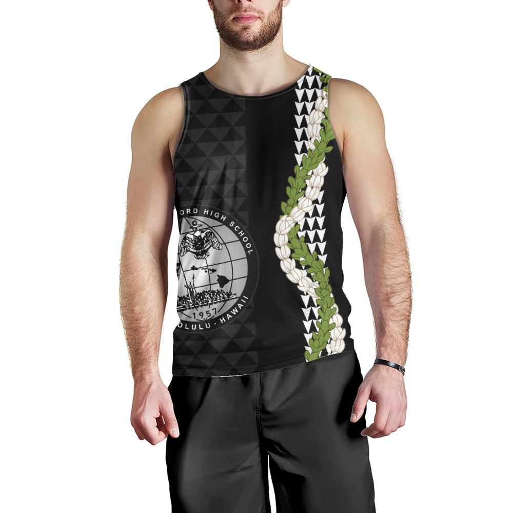 Admiral Arthur W. Radford High School Tank Top Puakenikeni Maile Flower Lei