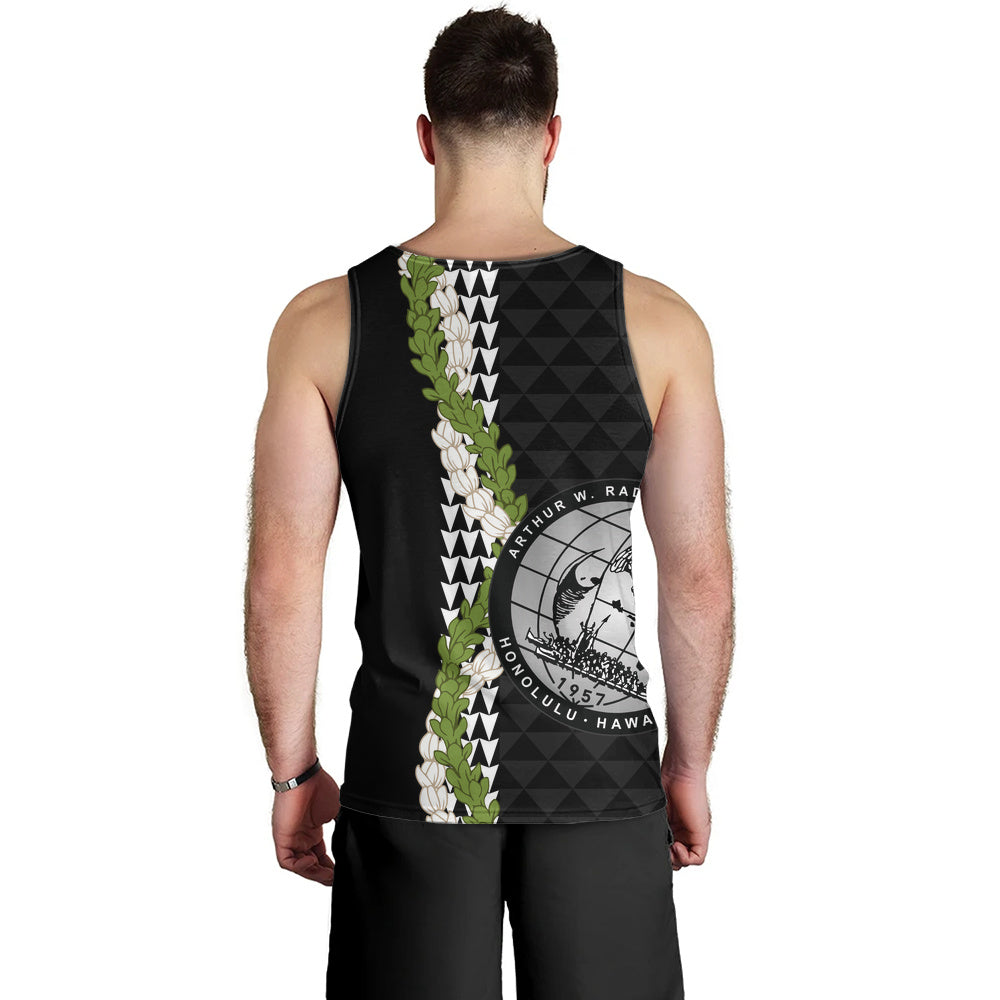 Admiral Arthur W. Radford High School Tank Top Puakenikeni Maile Flower Lei