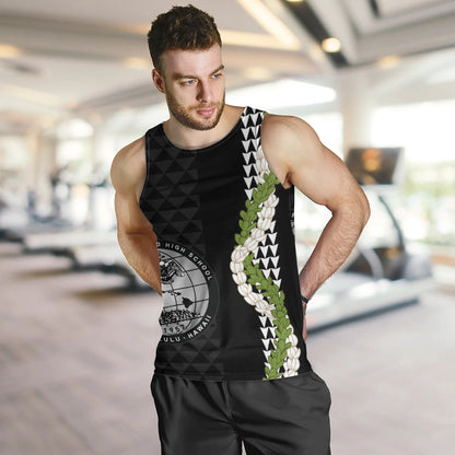 Admiral Arthur W. Radford High School Tank Top Puakenikeni Maile Flower Lei