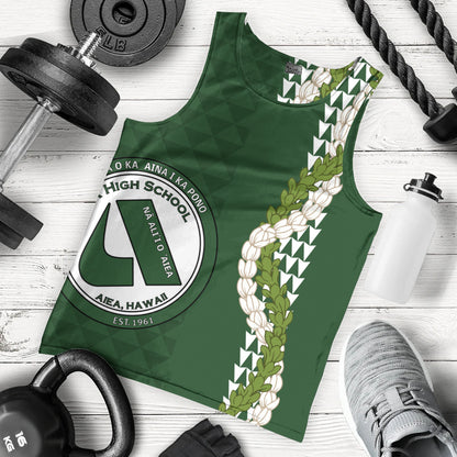 ʻAiea High School Tank Top Puakenikeni Maile Flower Lei