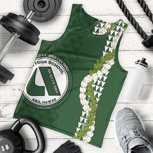 ʻAiea High School Tank Top Puakenikeni Maile Flower Lei