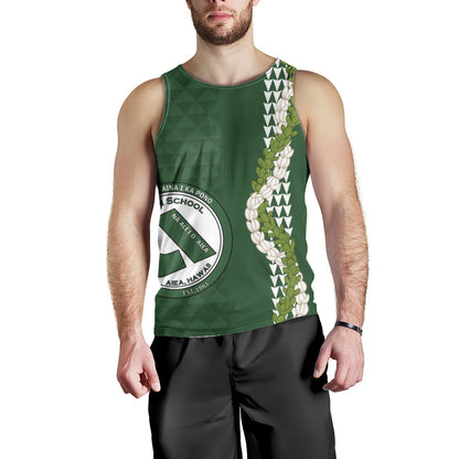 ʻAiea High School Tank Top Puakenikeni Maile Flower Lei