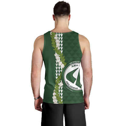 ʻAiea High School Tank Top Puakenikeni Maile Flower Lei