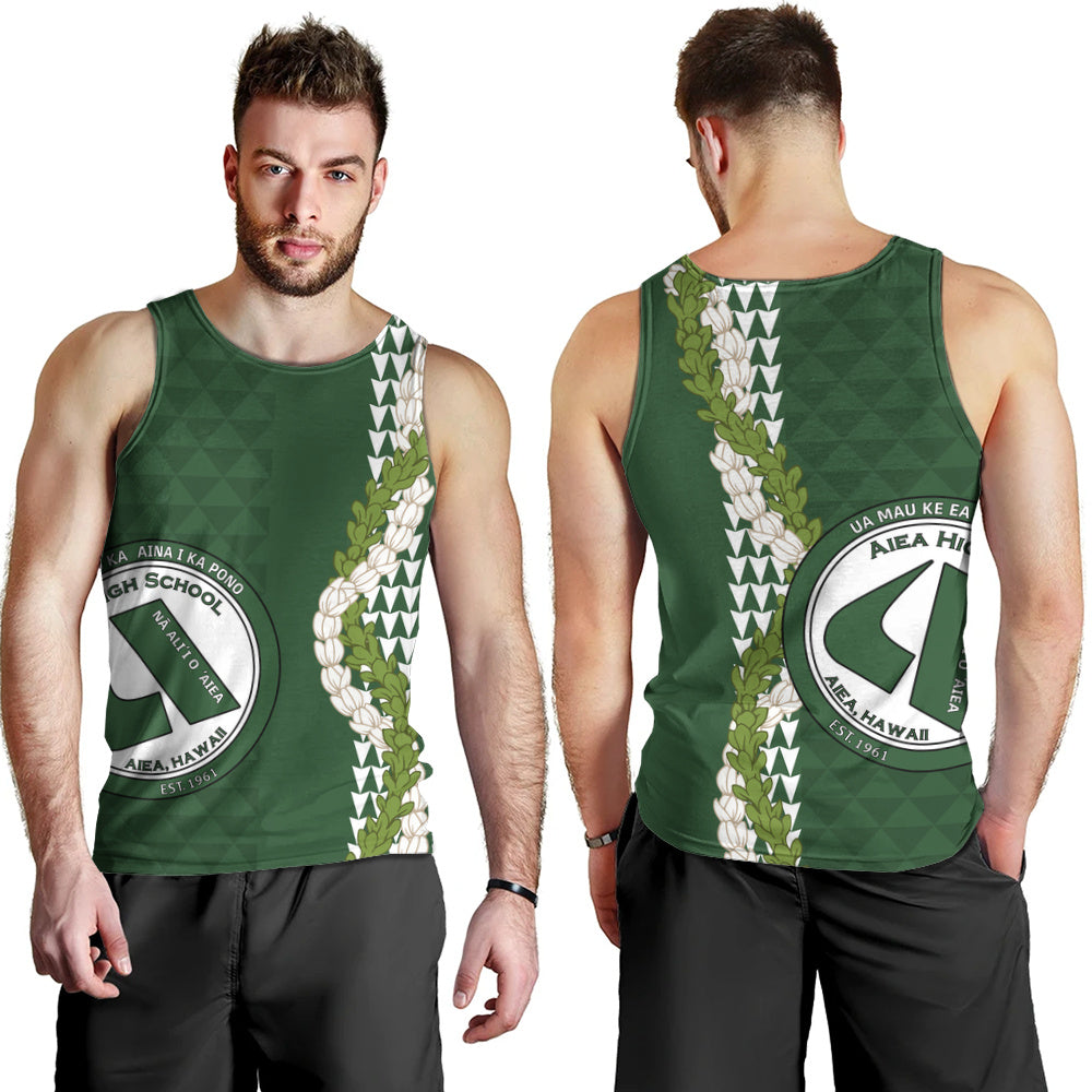 ʻAiea High School Tank Top Puakenikeni Maile Flower Lei