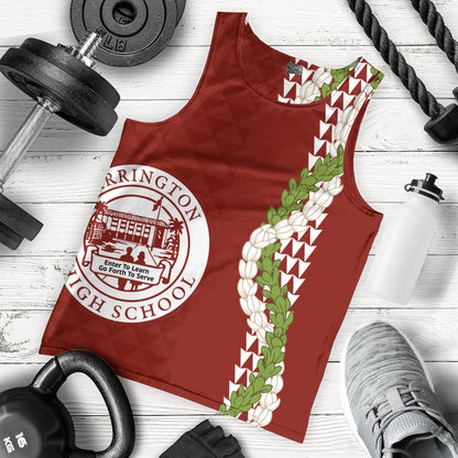 Farrington High School Tank Top Puakenikeni Maile Flower Lei