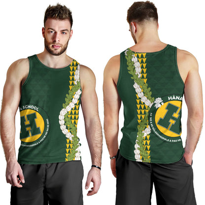 Hana High and Elementary School Tank Top Puakenikeni Maile Flower Lei