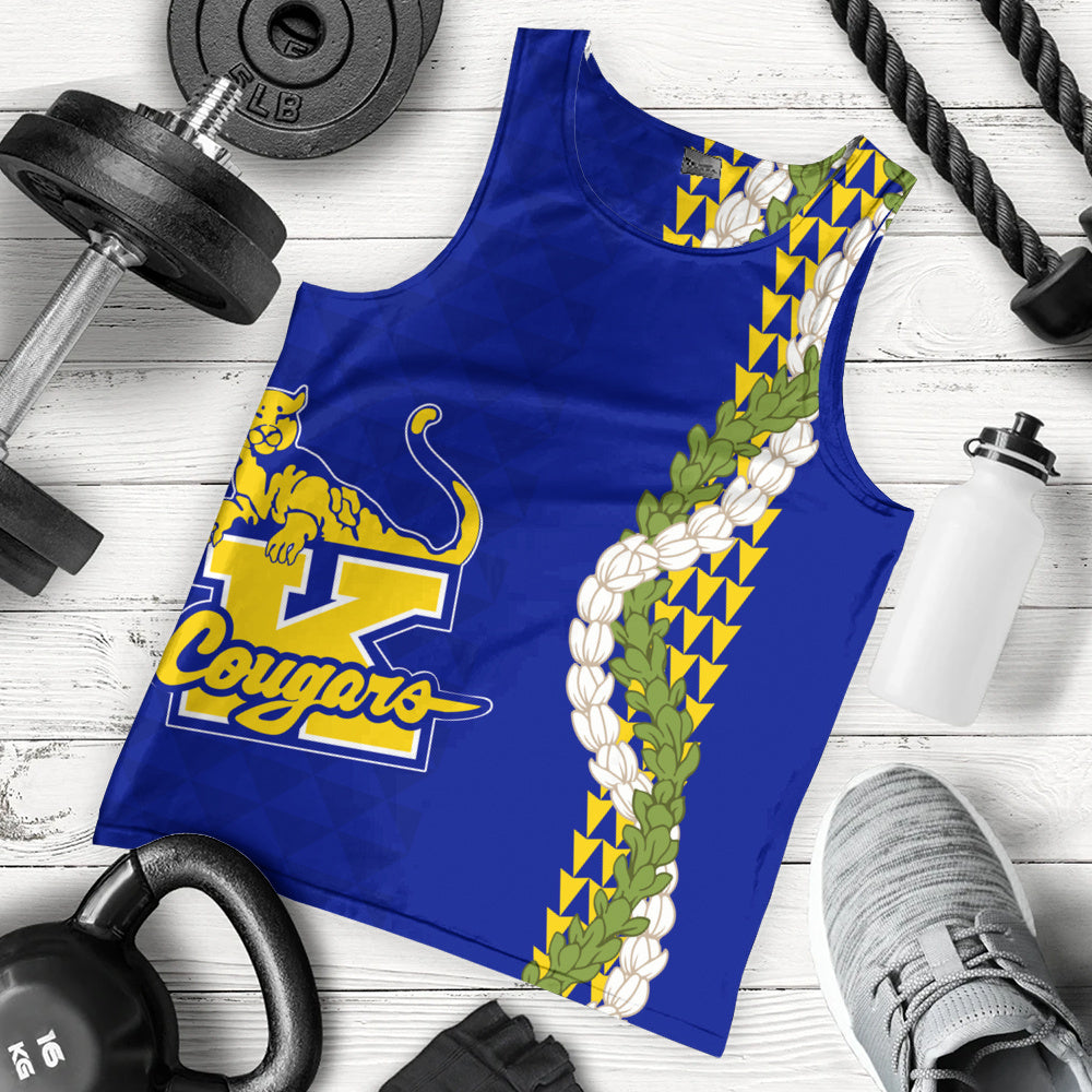 Henry J. Kaiser High School (Hawaii) Tank Top Puakenikeni Maile Flower Lei