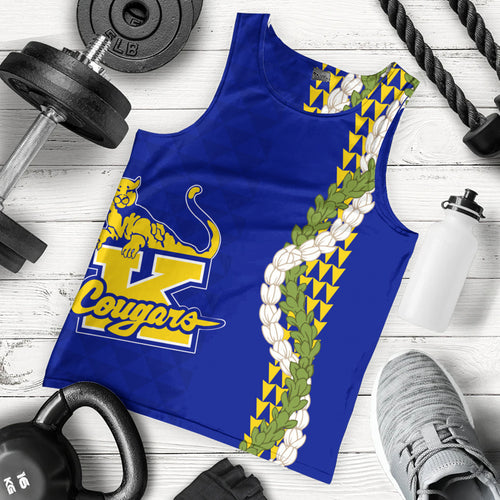Henry J. Kaiser High School (Hawaii) Tank Top Puakenikeni Maile Flower Lei