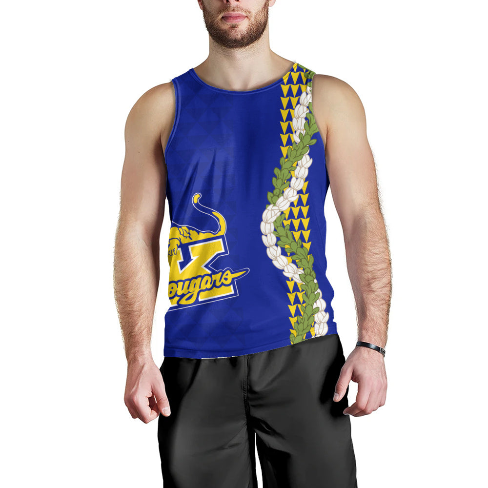 Henry J. Kaiser High School (Hawaii) Tank Top Puakenikeni Maile Flower Lei