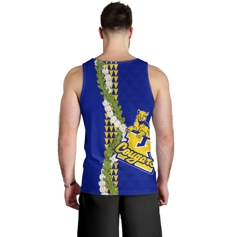 Henry J. Kaiser High School (Hawaii) Tank Top Puakenikeni Maile Flower Lei
