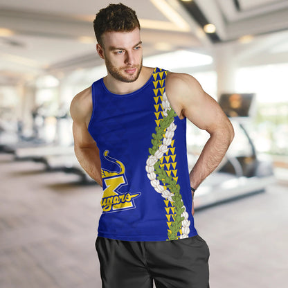 Henry J. Kaiser High School (Hawaii) Tank Top Puakenikeni Maile Flower Lei