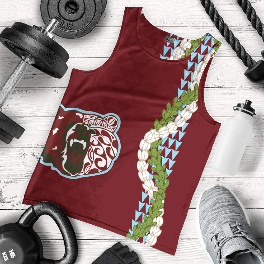Henry Perrine Baldwin High School Tank Top Puakenikeni Maile Flower Lei