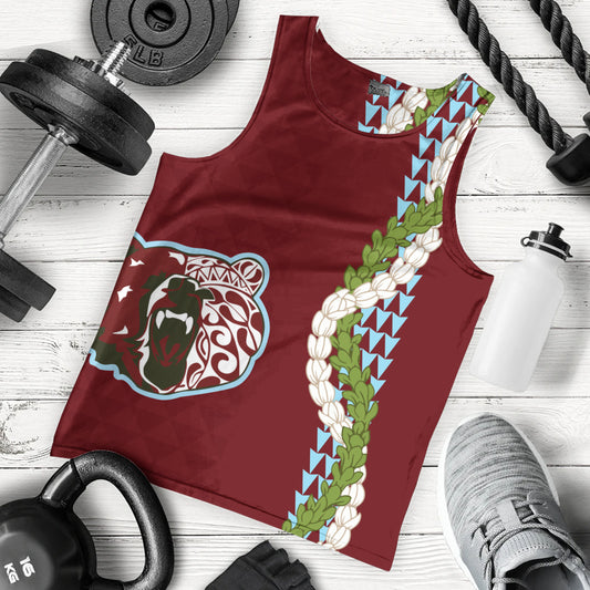 Henry Perrine Baldwin High School Tank Top Puakenikeni Maile Flower Lei