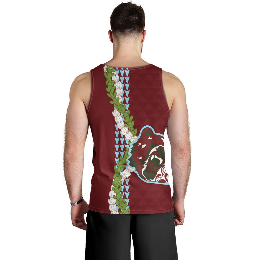 Henry Perrine Baldwin High School Tank Top Puakenikeni Maile Flower Lei