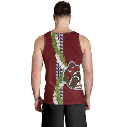 Henry Perrine Baldwin High School Tank Top Puakenikeni Maile Flower Lei