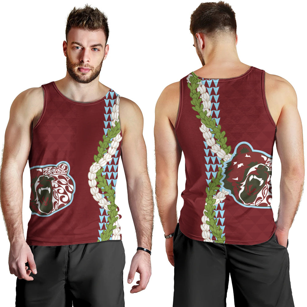 Henry Perrine Baldwin High School Tank Top Puakenikeni Maile Flower Lei