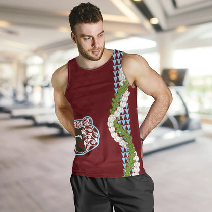 Henry Perrine Baldwin High School Tank Top Puakenikeni Maile Flower Lei