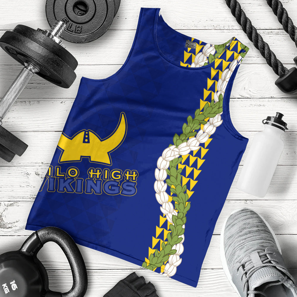 Hilo High School Tank Top Puakenikeni Maile Flower Lei