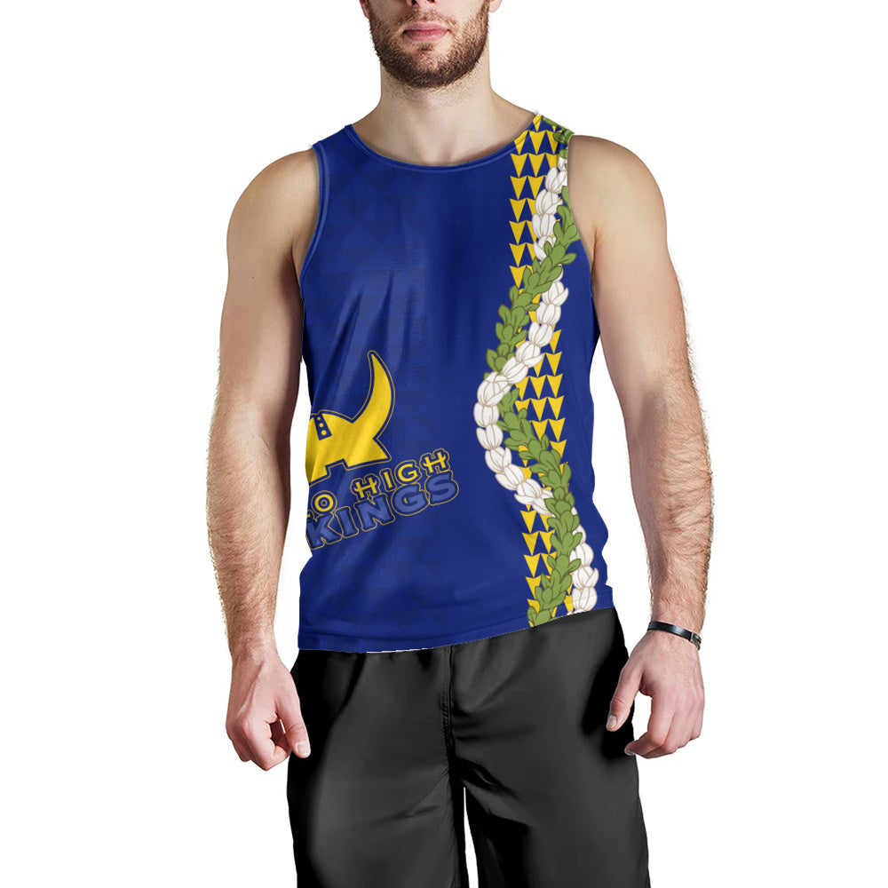 Hilo High School Tank Top Puakenikeni Maile Flower Lei