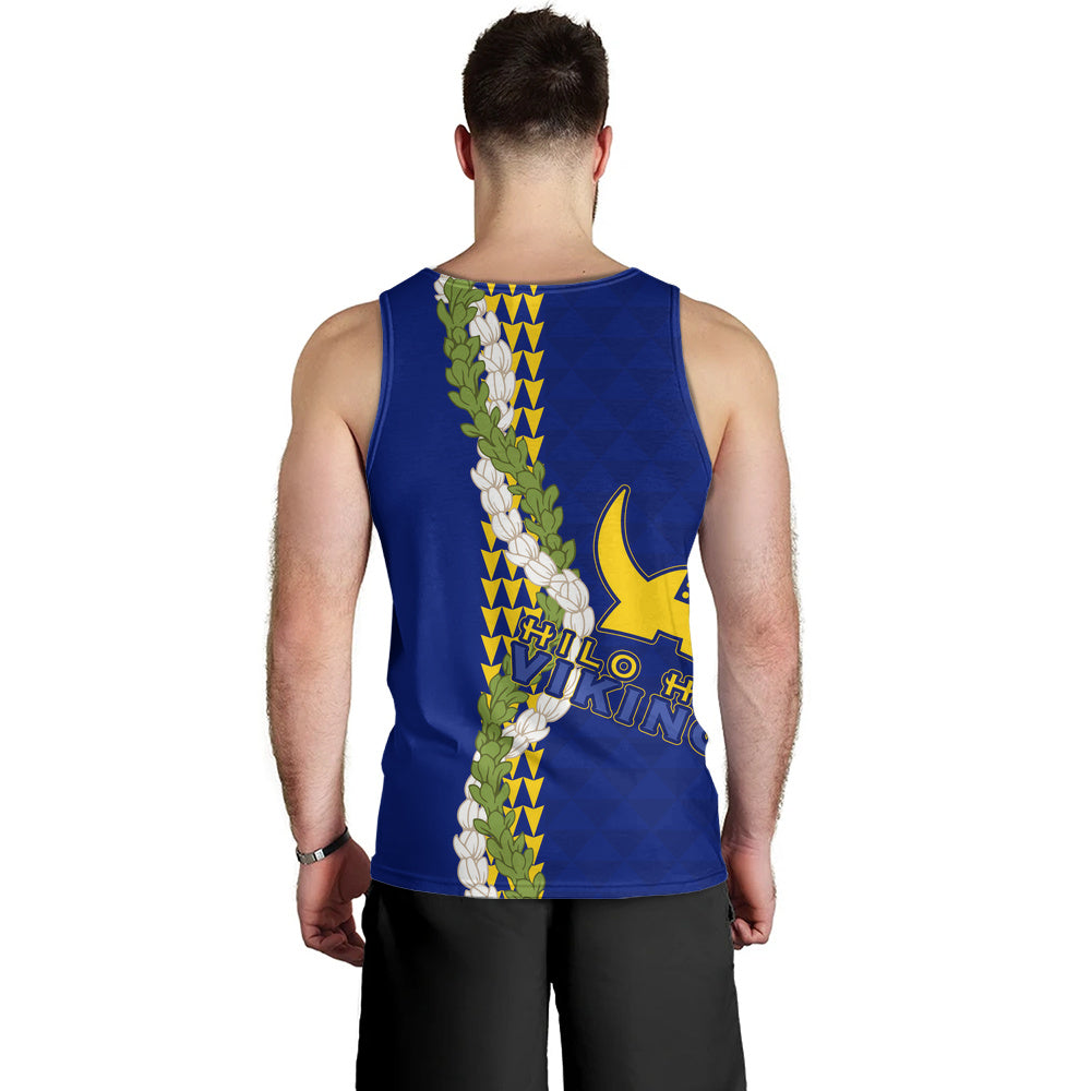 Hilo High School Tank Top Puakenikeni Maile Flower Lei