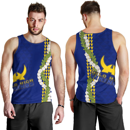 Hilo High School Tank Top Puakenikeni Maile Flower Lei