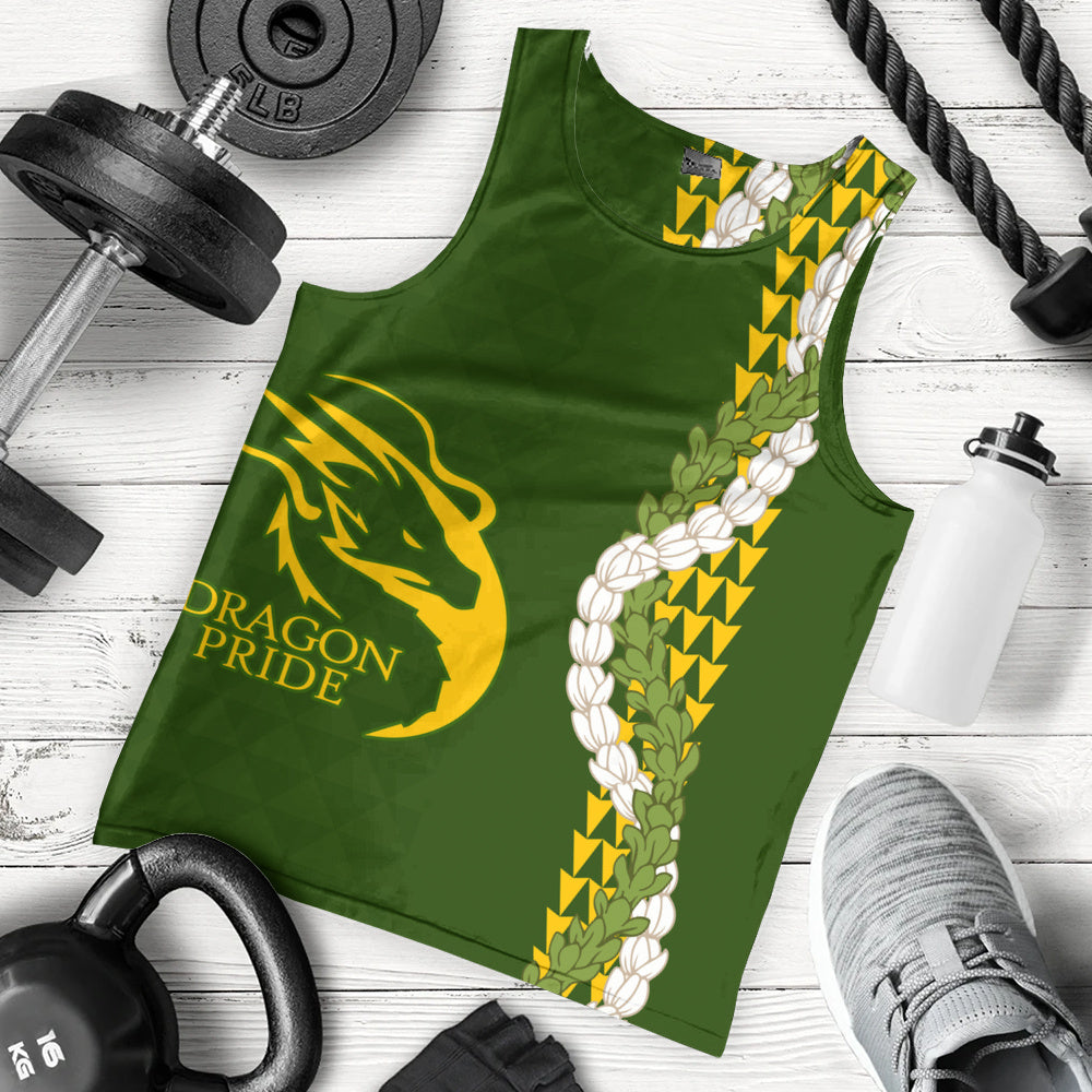 Honokaʻa High & Intermediate School Tank Top Puakenikeni Maile Flower Lei