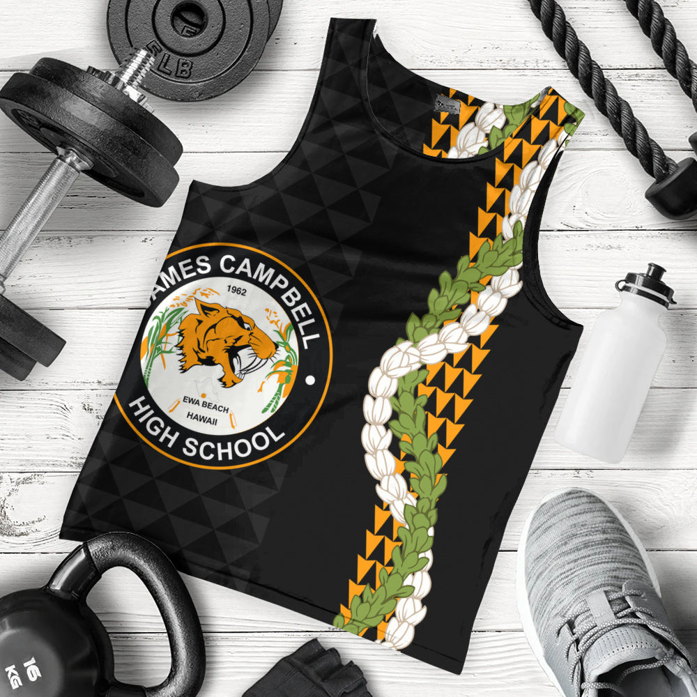 James Campbell High School Tank Top Puakenikeni Maile Flower Lei